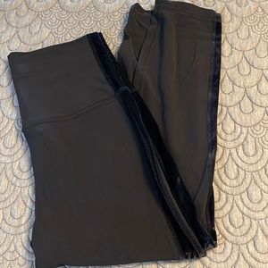 Lulu Aligns with velour stripe